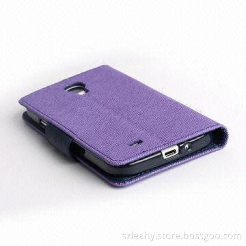 Flip PU Leather Stand Mobile Phone Case for Samsung Galaxy S4